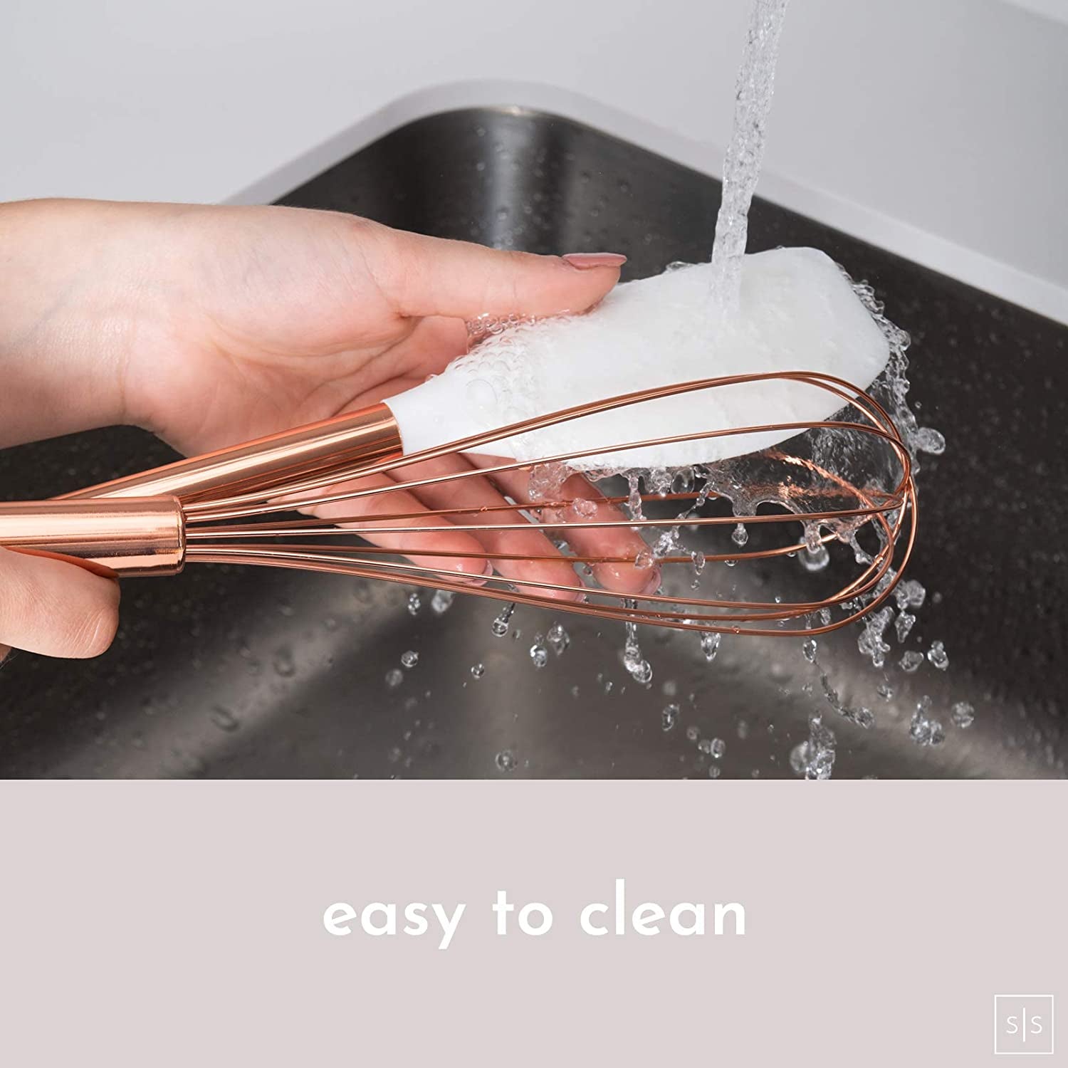 Elevate Your Cooking Experience with Our Stylish 17-Piece White Silicone and Copper Kitchen Utensils Set – Complete with Holder, Measuring Cups, and Spoons for the Modern Chef