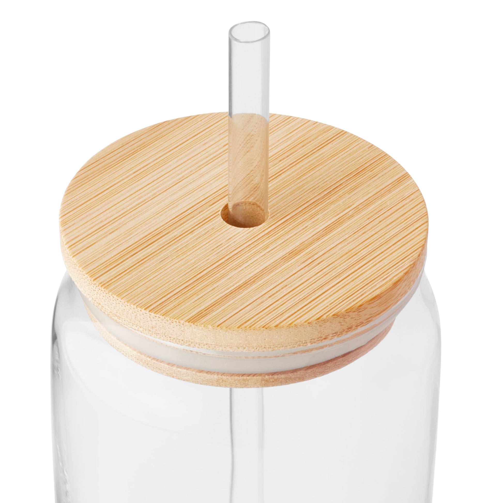 (3 Pack)  Briar Can Glass Drinkware with Lids & Straws, Set of 4