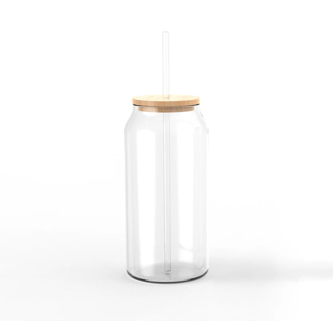 (3 Pack)  Briar Can Glass Drinkware with Lids & Straws, Set of 4