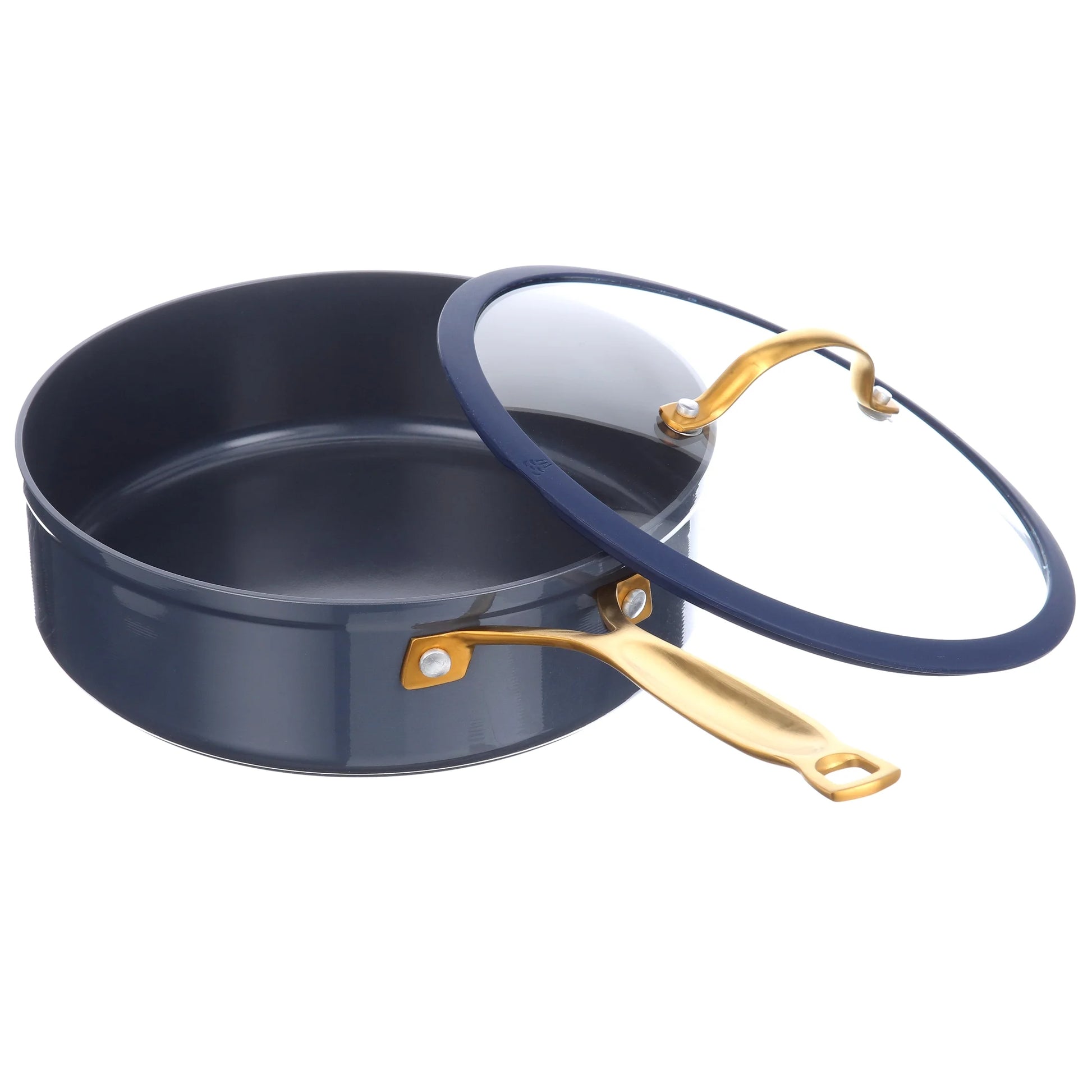 Transform Your Cooking Experience with the Thyme & Table 12-Piece Non-Stick Cookware Set in Elegant Blue