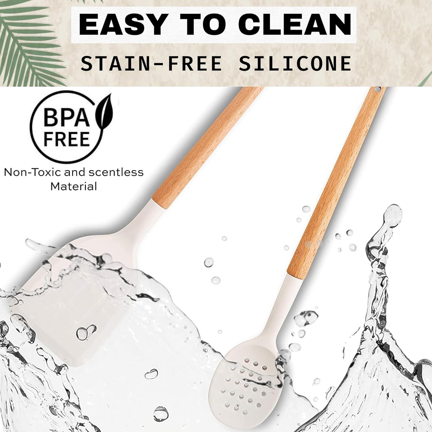 Ultimate Silicone Kitchen Utensils Set - Heat-Resistant, Non-Stick & BPA-Free Cooking Essentials with Stylish Beechwood Handles