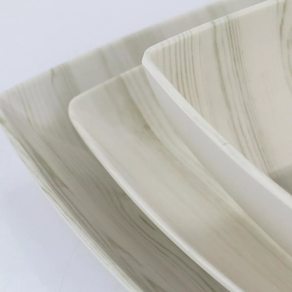 Gibson Home Woodgrain 12 Piece Melamine Dinnerware Set