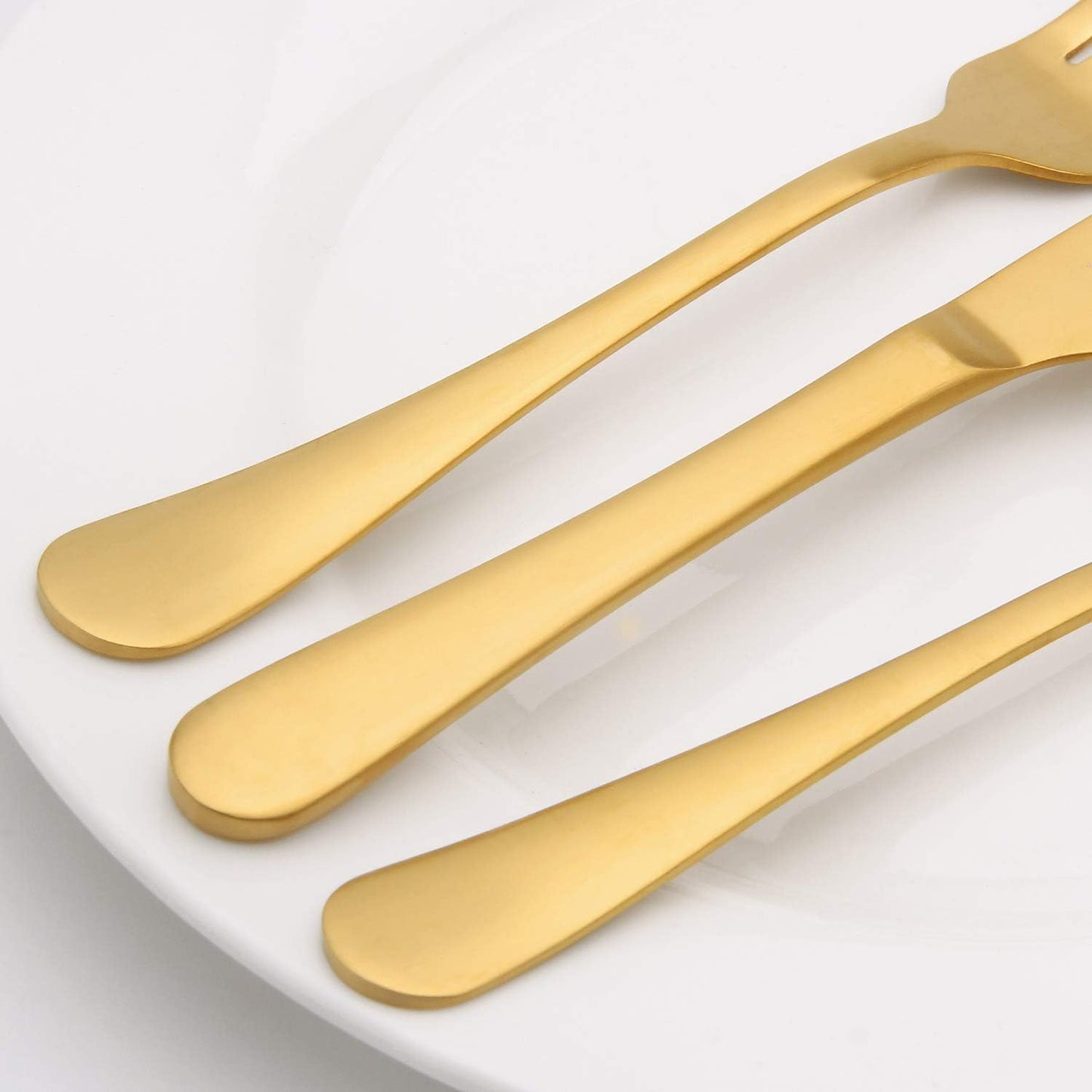Elevate Your Dining Experience with Our 20-Piece Matte Gold Stainless Steel Flatware Set - Perfect for Home, Weddings, and Parties