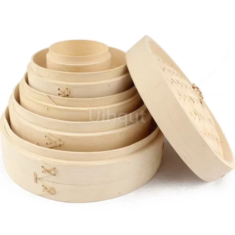 Bamboo Steamer Fish Rice Vegetable Snack Basket Set Kitchen Cooking Tools Cage or Cage Cover Cooking Cookware Cooking