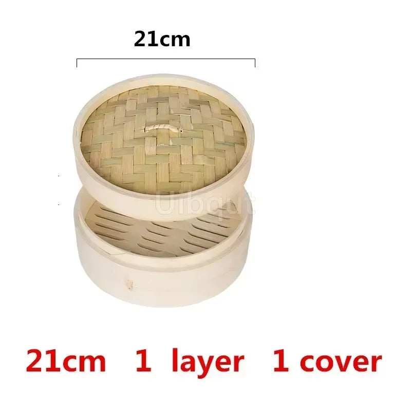 Bamboo Steamer Fish Rice Vegetable Snack Basket Set Kitchen Cooking Tools Cage or Cage Cover Cooking Cookware Cooking