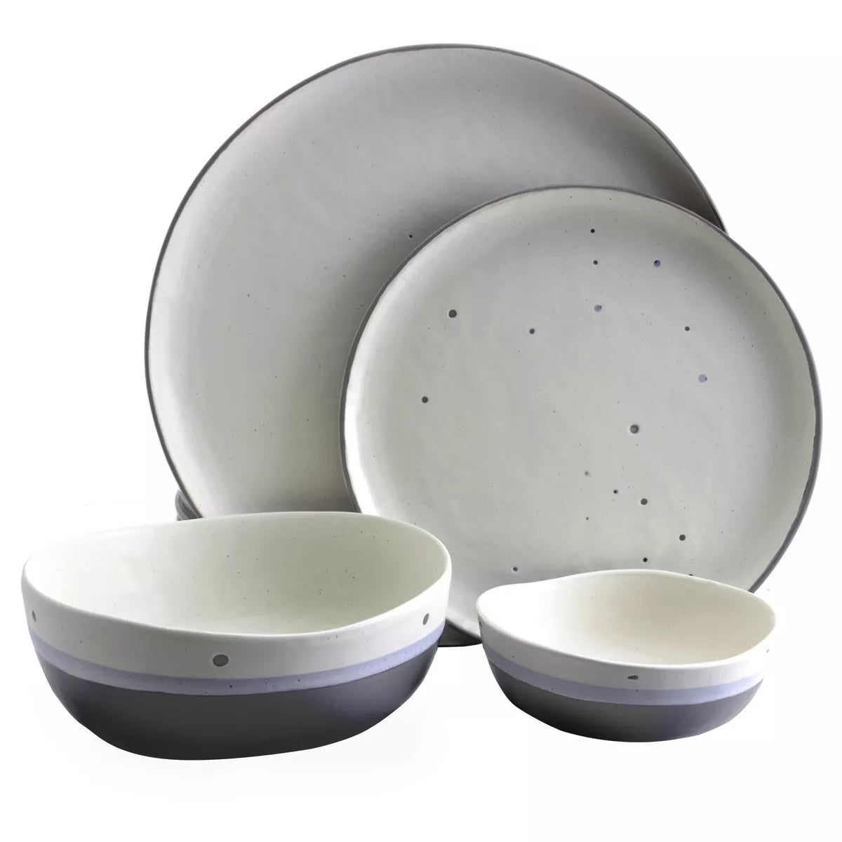 Elevate Your Dining Experience with the Gibson Elite Rhinebeck 16-Piece Round Stoneware Dinnerware Set in Elegant Blue