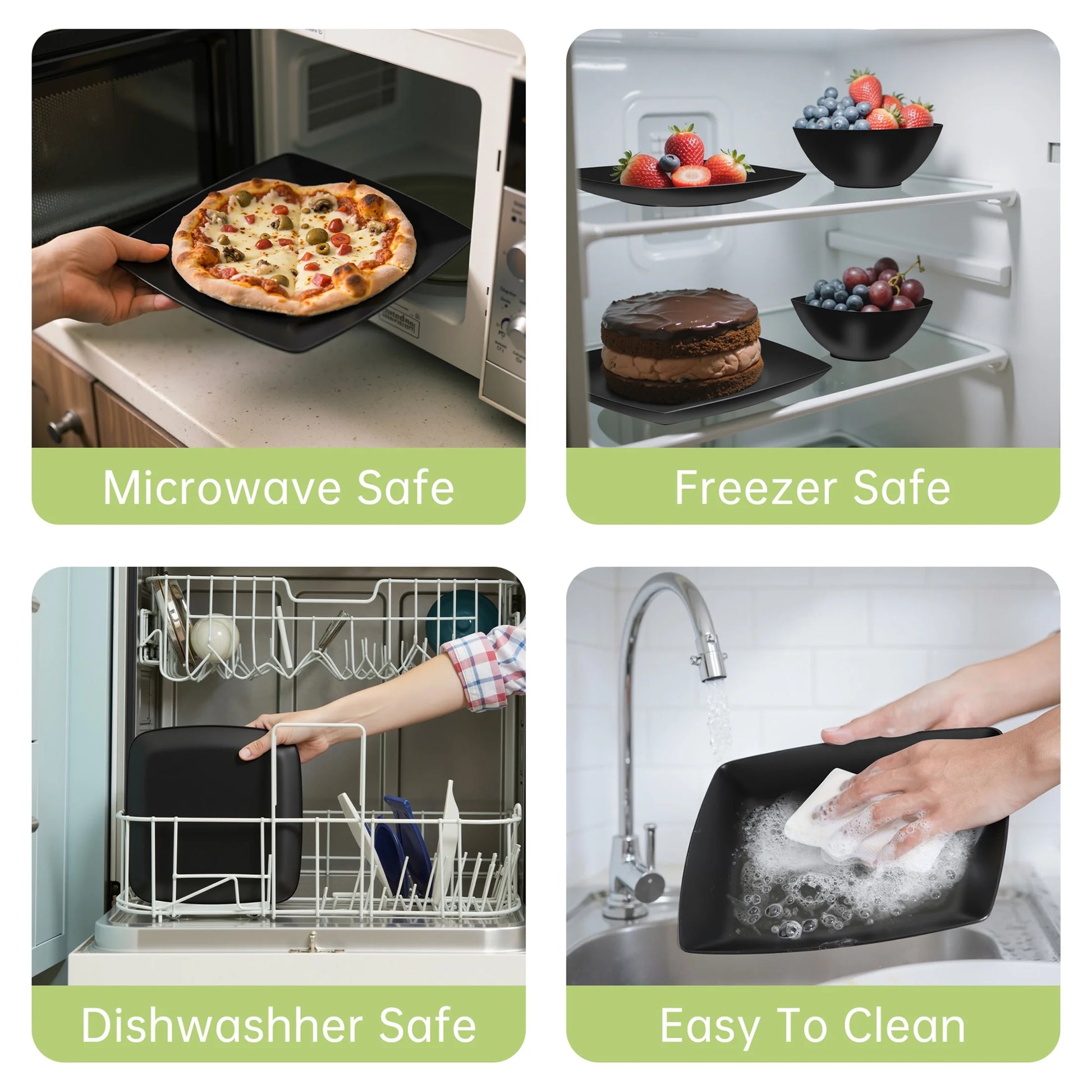 Elevate Your Dining Experience with Our 32-Piece Unbreakable Wheat Straw Dinnerware Set for 6 – Eco-Friendly, Microwave & Dishwasher Safe, Perfect for Home, Camping, and Kids!