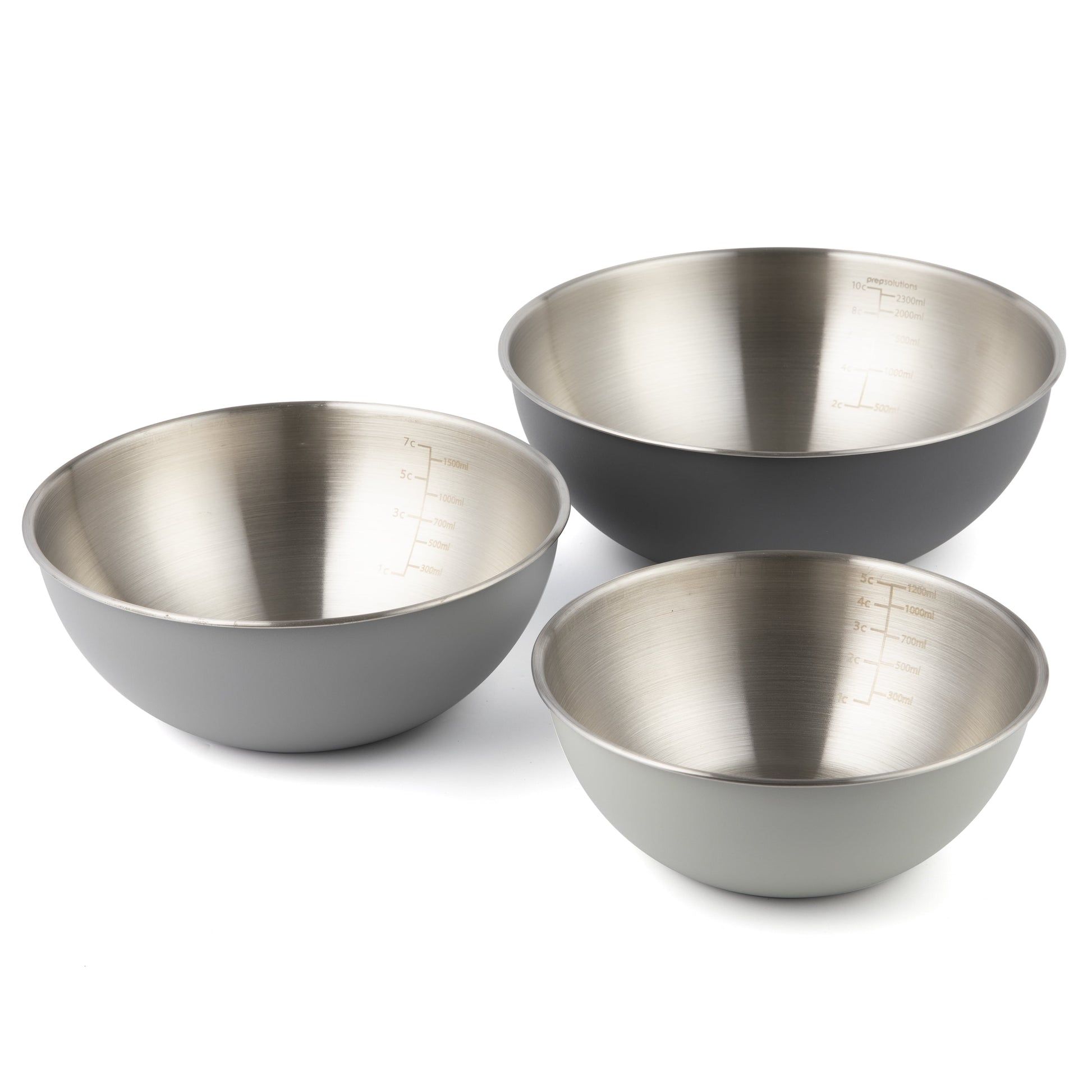 Prep Solutions Stainless Steel Mixing Bowls (3 Pieces)