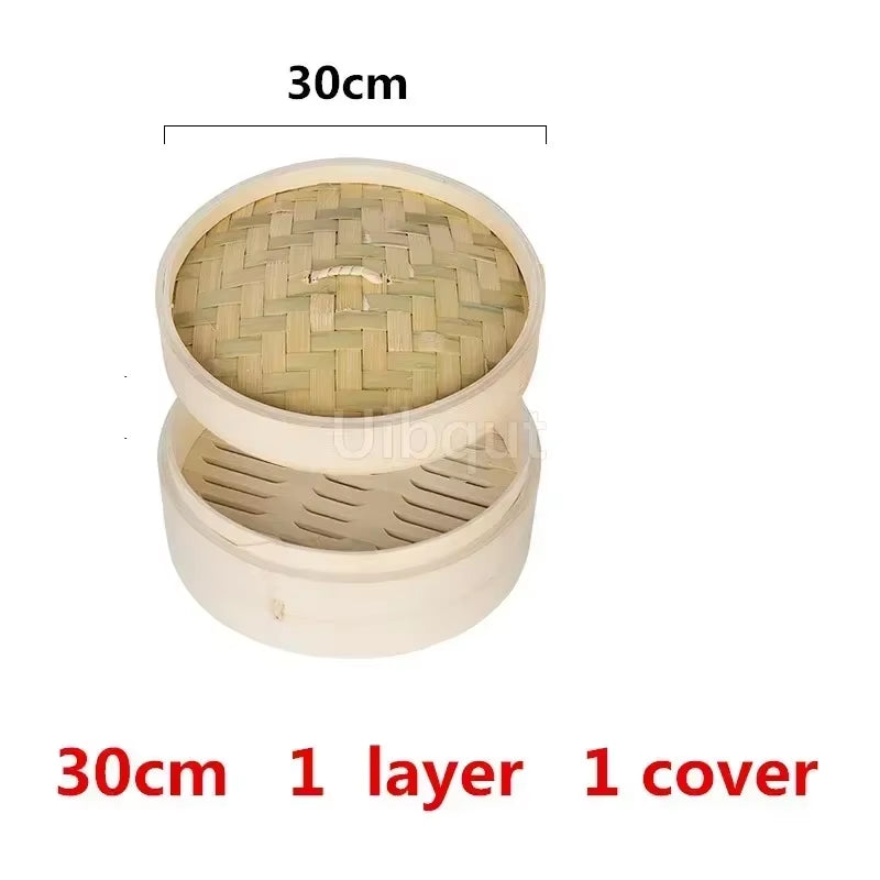 Bamboo Steamer Fish Rice Vegetable Snack Basket Set Kitchen Cooking Tools Cage or Cage Cover Cooking Cookware Cooking