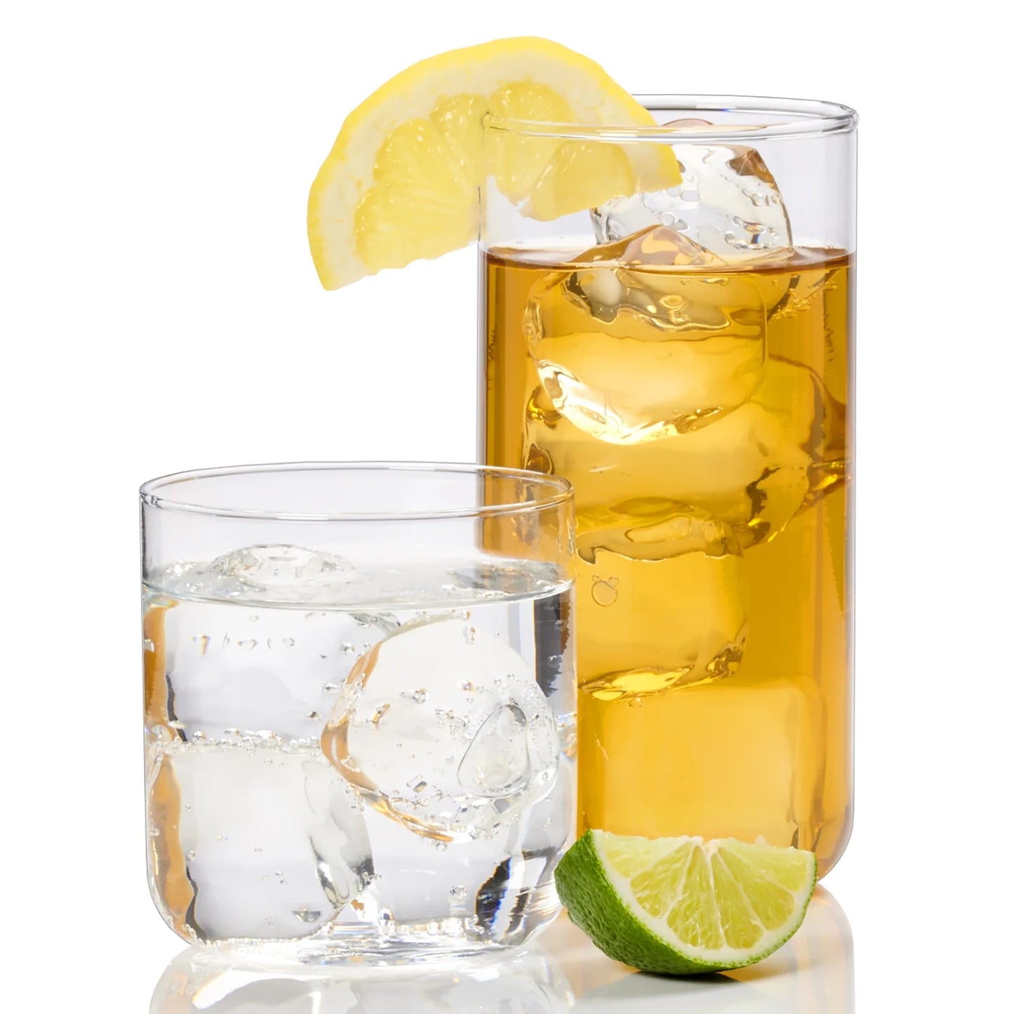 Brooks Glass Drinkware, 12.5 Ounce & 18 Ounce, Set of 8