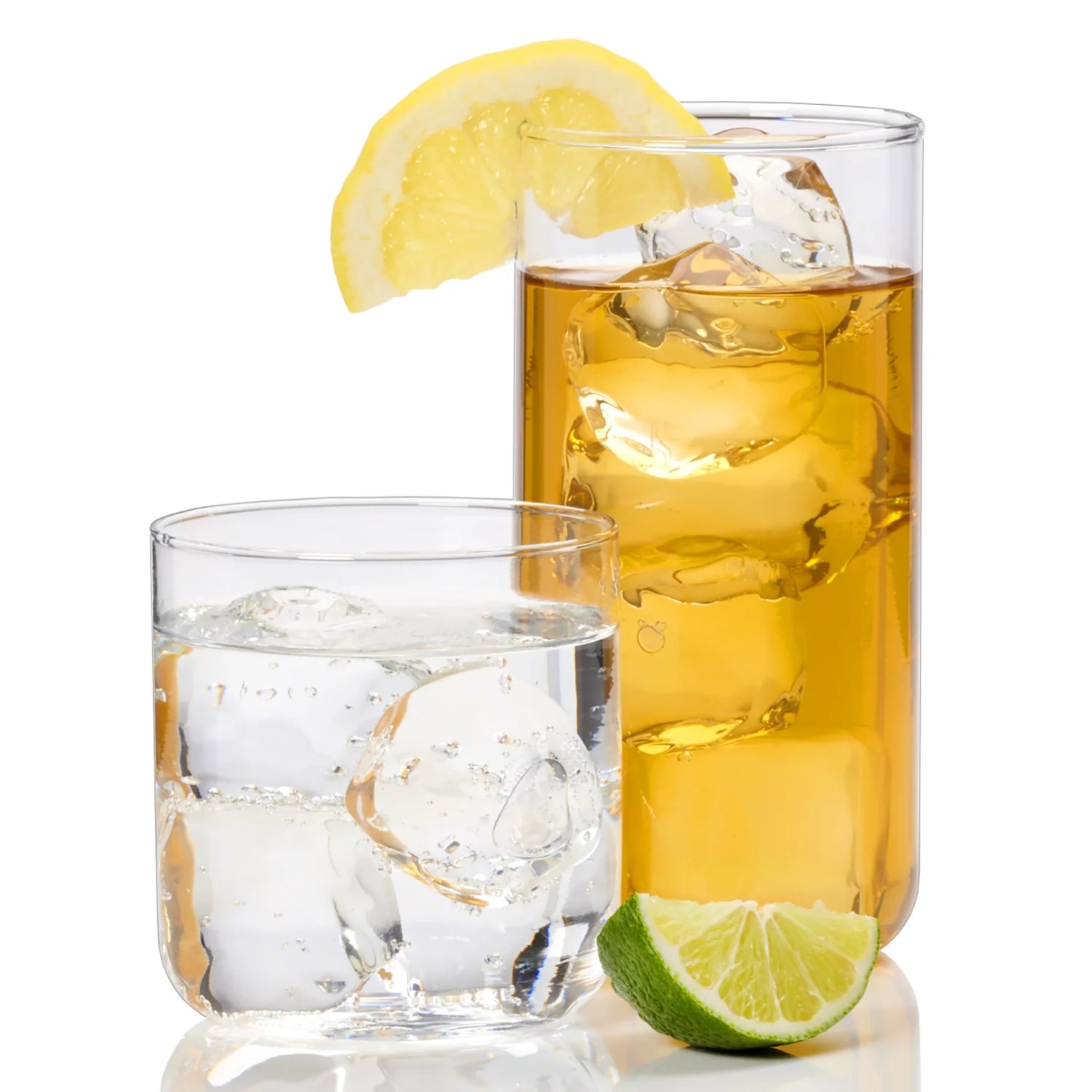 Brooks Glass Drinkware, 12.5 Ounce & 18 Ounce, Set of 8