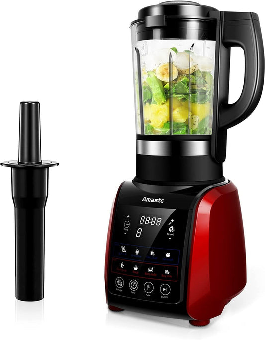 Hot and Cold Blender with Timer, Glass Countertop Smoothie Blender 64 OZ for Crushing Ice, Frozen Dessert, Soup, Fish