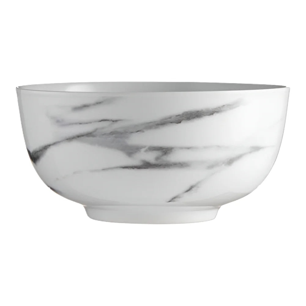 16-Piece Coupe Dinnerware Set, White, Marble