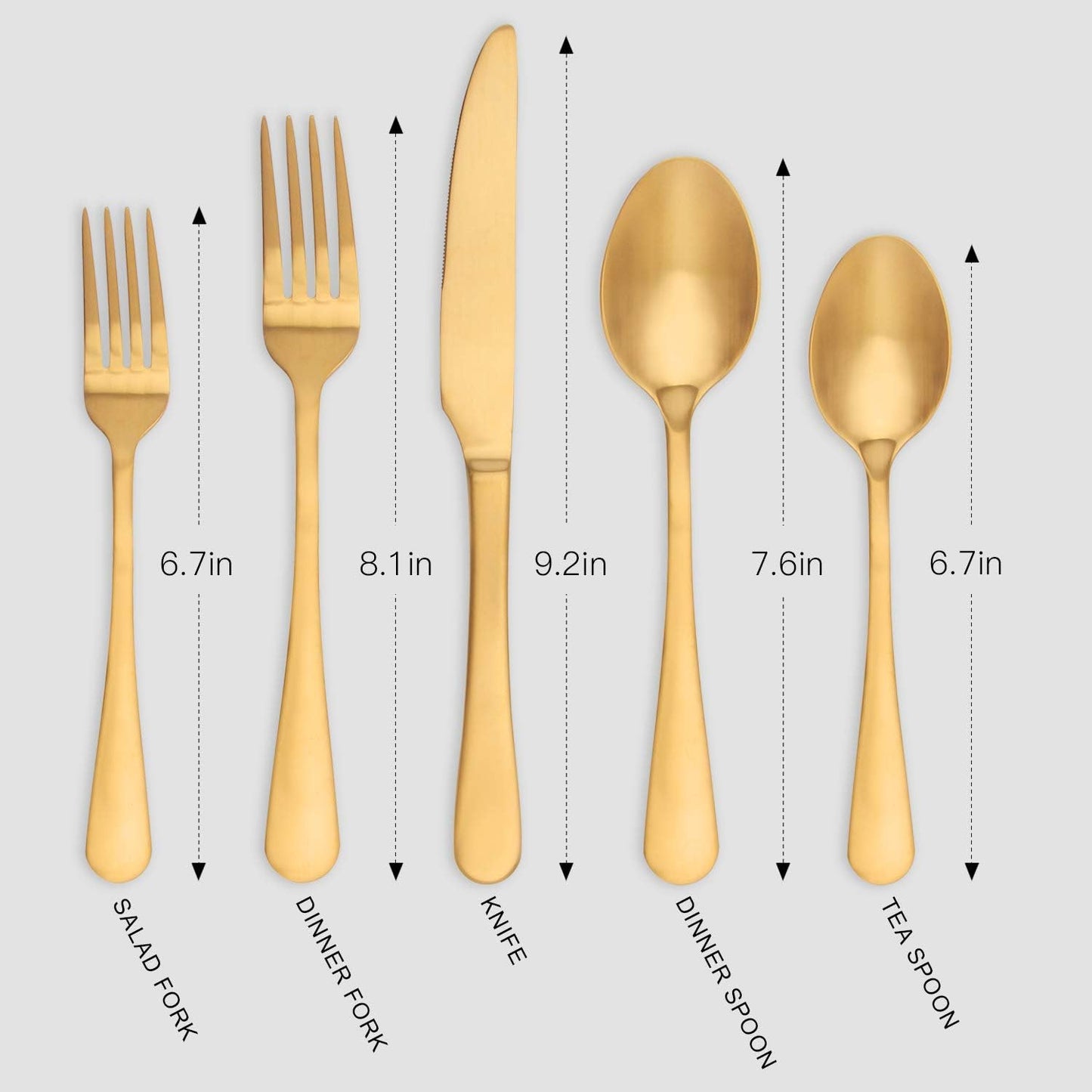 Elevate Your Dining Experience with Our 20-Piece Matte Gold Stainless Steel Flatware Set - Perfect for Home, Weddings, and Parties