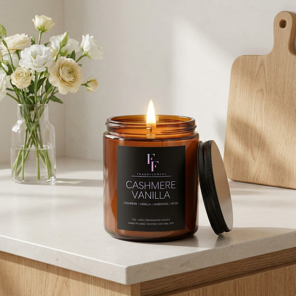 Love Lives Here Candle | Cashmere Vanilla Aromatherapy