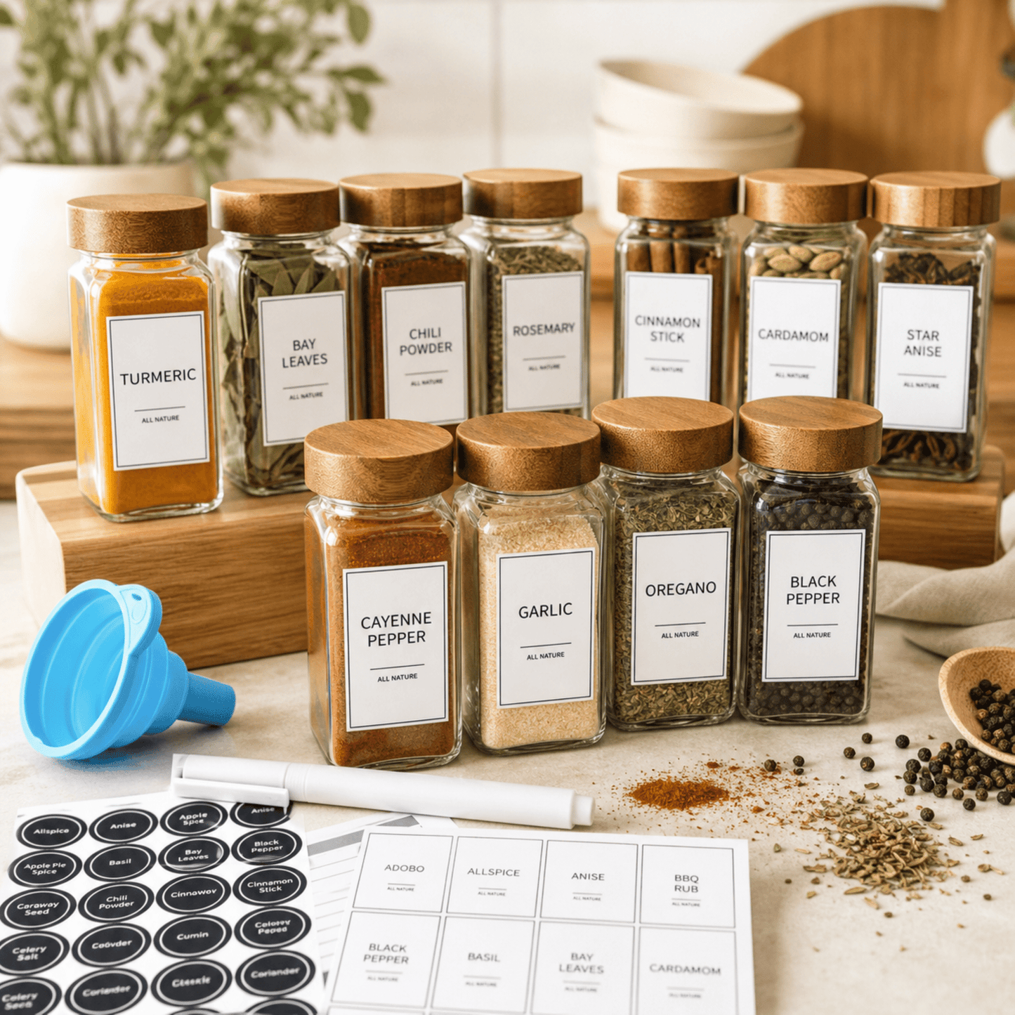 The Everyday Spice Jar Set - Love Notes from the Kitchen