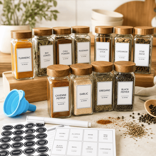 The Everyday Spice Jar Set - Love Notes from the Kitchen