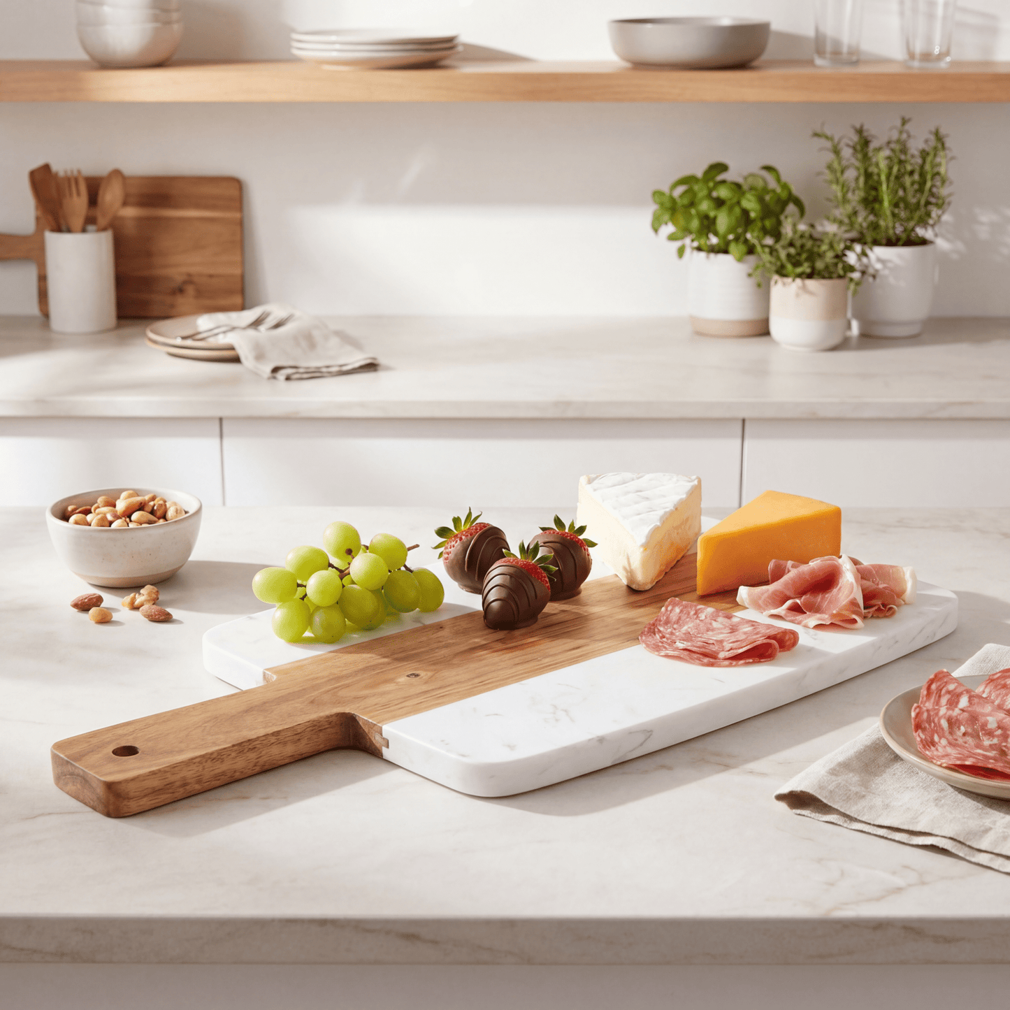 The Marble & Acacia Serve Board - Love Notes from the Kitchen