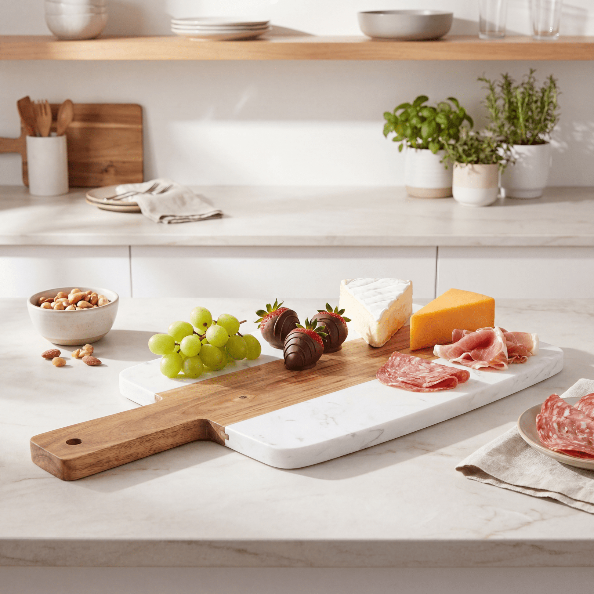 The Marble & Acacia Serve Board - Love Notes from the Kitchen
