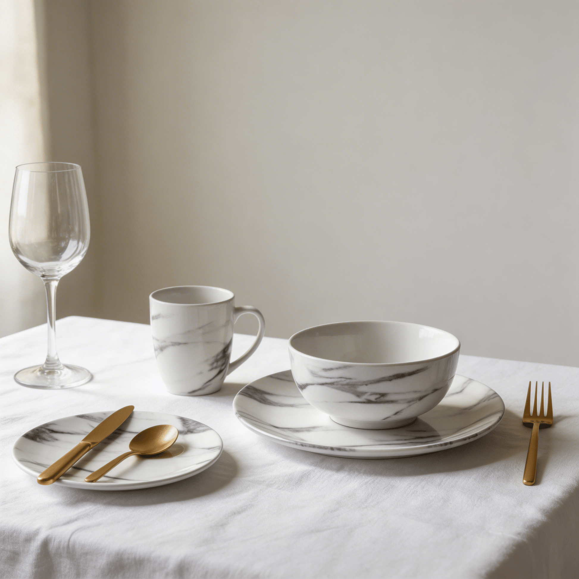 The Marble Table Set - Love Notes from the Kitchen